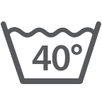 Wash at or below 40°C