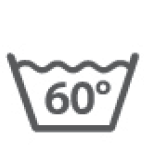 Wash at or below 60°C